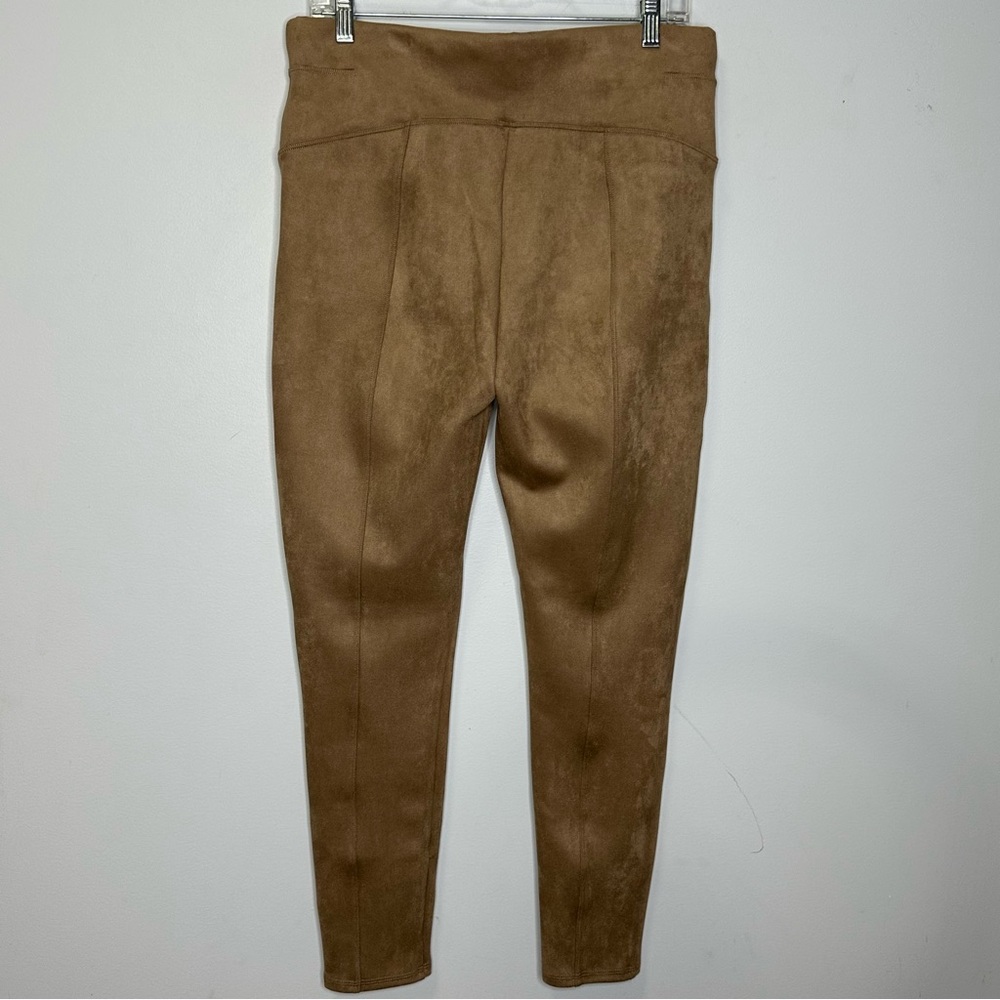 Spanx Women’s Faux Suede Slimming Leggings Pants In Beige Size XL - Picture 6 of 14